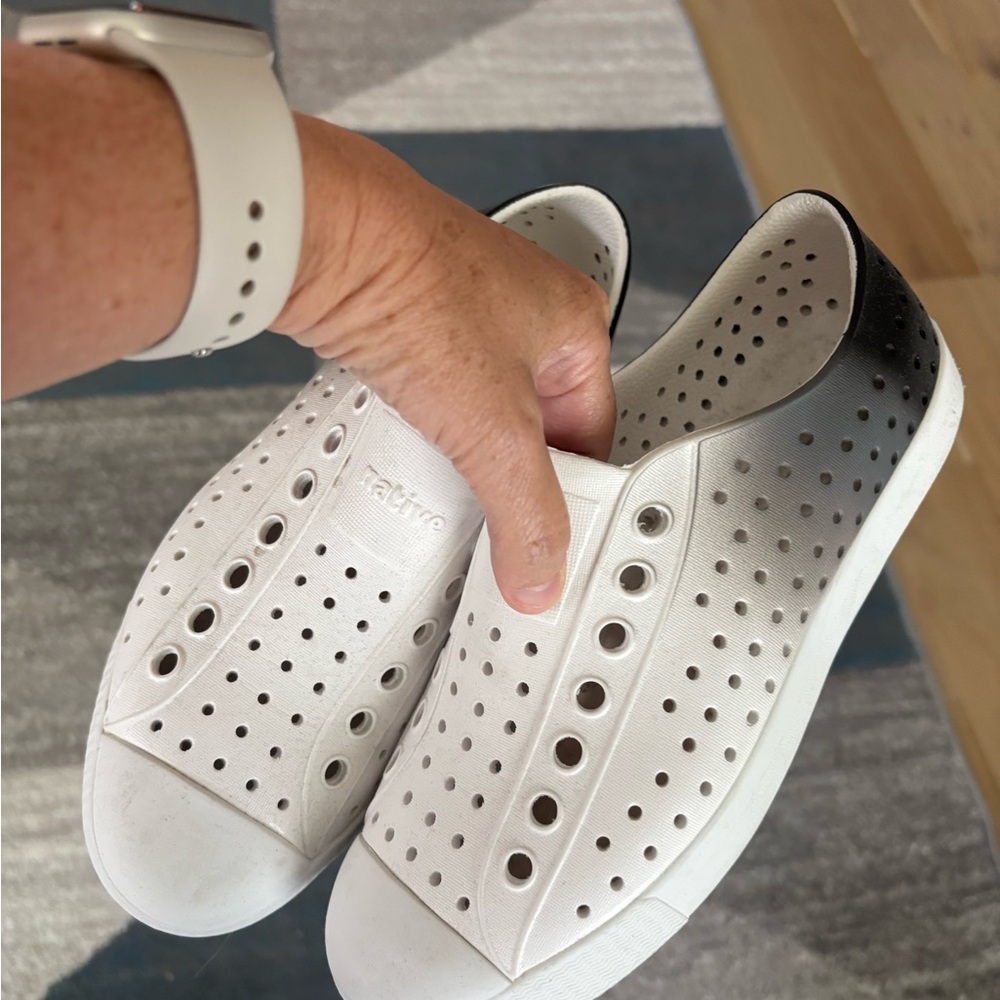 Native White Sneakers Casual Slip-On